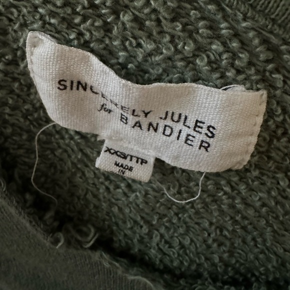 Sincerely Jules x Bandier Women's The Juniper Pullover Hooded Sweatshirt XXS - Picture 12 of 12